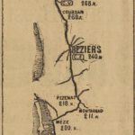 L'itinéraire de la 3e étape du premier Tour de France - 1903 - Marseille à Toulouse