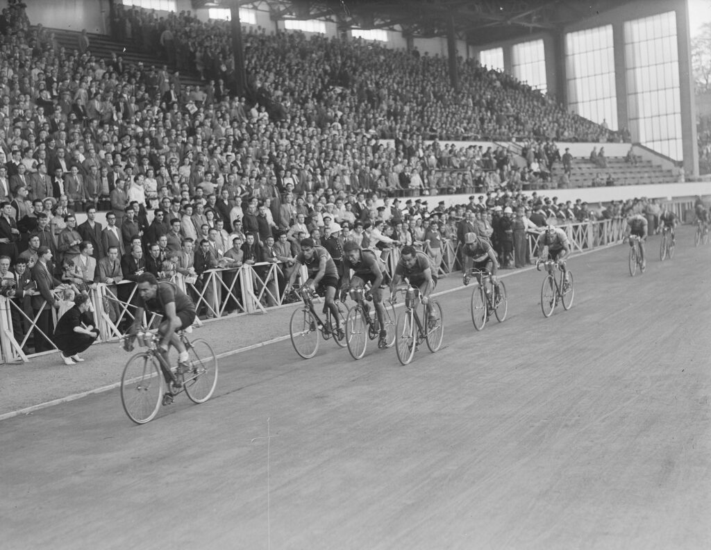 Tour de France, 2e etappe Reims-Brussel. Finish, Sprint van het peloton.